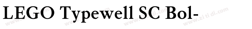LEGO Typewell SC Bol字体转换